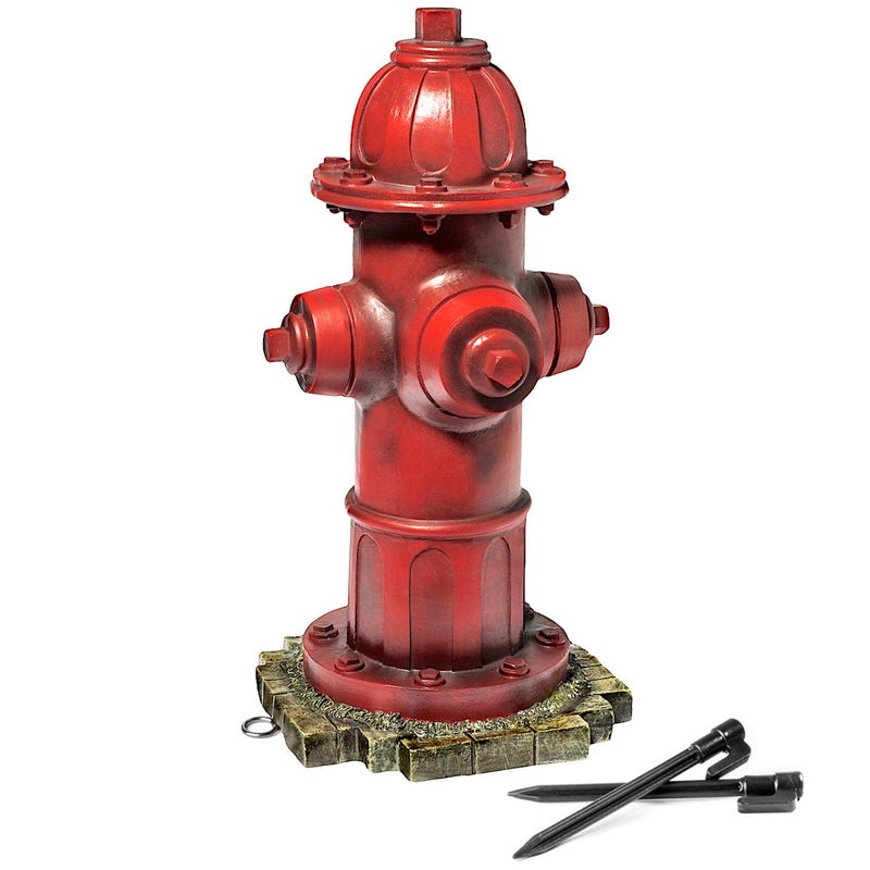 LULIND - Dog Fire Hydrant Garden Statue with 2 Stakes, 14 Inches (Small) - Image 1